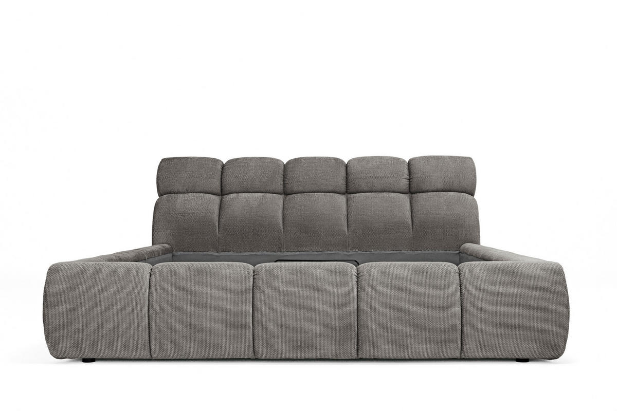 POLSTERBETT 180/200 cm  in Beige  - Beige/Schwarz, Design, Kunststoff/Textil (180/200cm) - Esposa