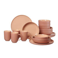 KOMBISERVICE Terracotta JASPER 16-teilig 4 Personen  - Terracotta, KONVENTIONELL, Keramik (41/39/34cm) - Ritzenhoff Breker