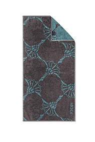 HANDTUCH Infinity Cornflower Zoom  - Blau/Graphitfarben, Design, Textil (50/100cm) - Joop!