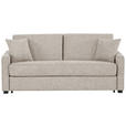 SCHLAFSOFA Webstoff Sandfarben  - Sandfarben/Schwarz, Design, Kunststoff/Textil (186/83/100cm) - Xora