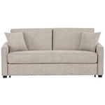 SCHLAFSOFA Webstoff Sandfarben  - Sandfarben/Schwarz, Design, Kunststoff/Textil (186/83/100cm) - Xora