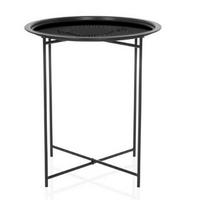 BEISTELLTISCH in Metall  - Schwarz, MODERN, Metall (46/52/46cm) - MID.YOU