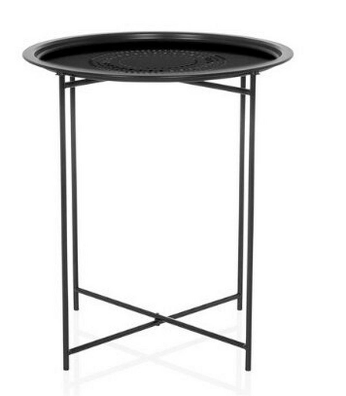 BEISTELLTISCH in Metall  - Schwarz, MODERN, Metall (46/52/46cm) - MID.YOU