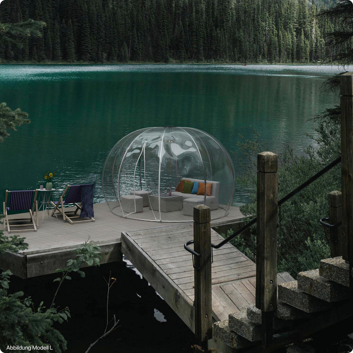 PAVILLON 372/250/372 cm Aluminium  - Transparent/Silberfarben, Basics, Kunststoff/Metall (372/250/372cm)