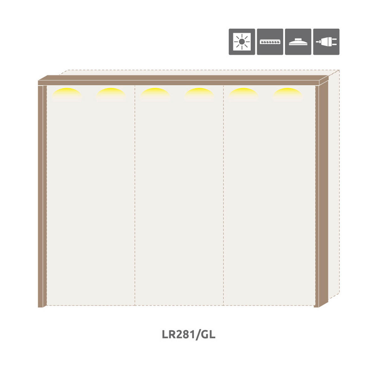 OKRASNI OKVIR - barve oreha, Design, leseni material (2,5/228/17,5cm) - Hom`in