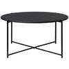 COUCHTISCH 83/83/40 cm rund Anthrazit  - Anthrazit/Schwarz, Design, Holzwerkstoff/Metall (83/83/40cm) - MID.YOU