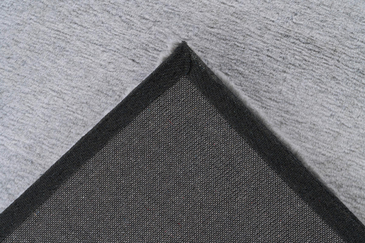 KOBEREC S VYSOKÝM VLASOM, 120/170 cm, antracitová, biela - biela/antracitová, Konventionell, textil (120/170cm)