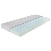 KOMFORTSCHAUMMATRATZE CHAMPION I H3, 90/200 cm, Höhe ca.: 18 cm, H3 = fest, 5-Zonen - Weiß, KONVENTIONELL, Textil (90/200cm) - Breckle