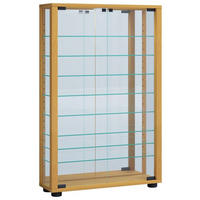 HÄNGEVITRINE in Buchefarben  - Buchefarben/Schwarz, Modern, Glas/Holzwerkstoff (59/91,3/18cm) - MID.YOU