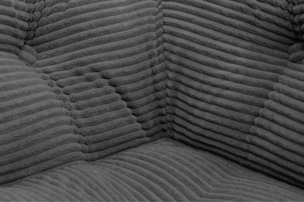 ECKELEMENT in gerippt   - Grau, Design, Textil (80/43/80cm) - P & B