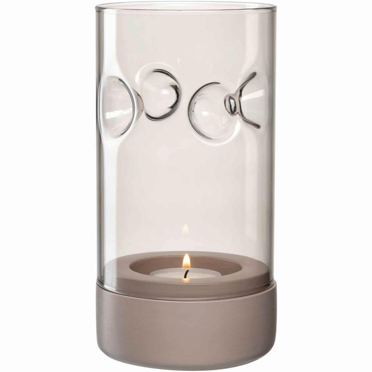 ÜVEG TEAMÉCSESTARTÓ - taupe, Design, kő/Üveg (19cm) - Leonardo