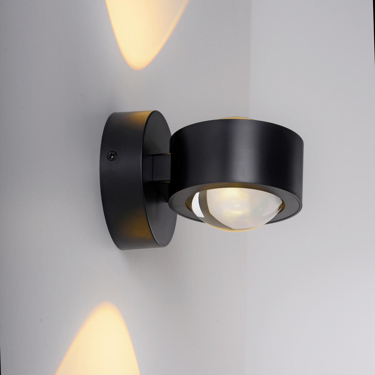 LED-WANDLEUCHTE SW CHIA 12,4/9/9 cm   - Schwarz, Design, Kunststoff/Metall (12,4/9/9cm) - Schöner Wohnen