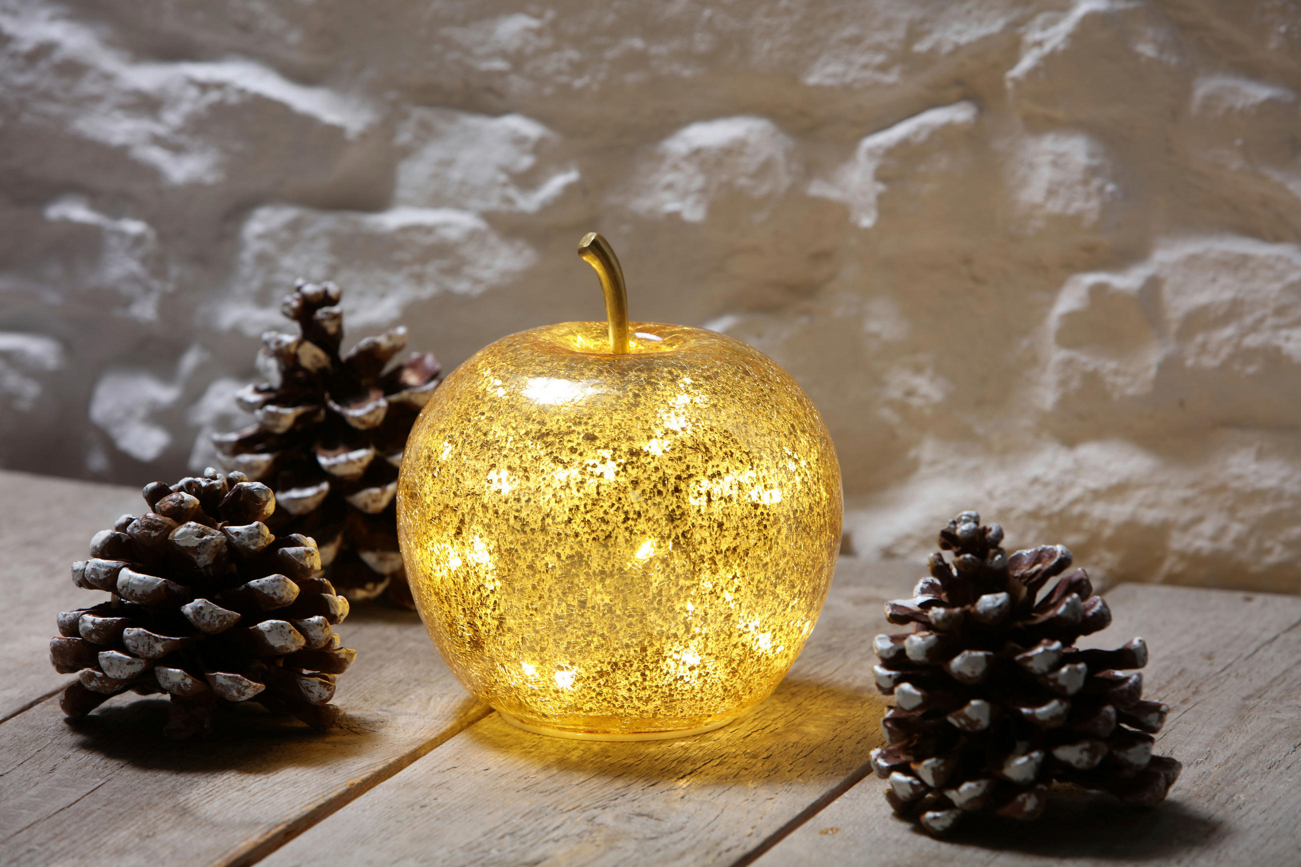 DEKOKUGEL - Gelb, LIFESTYLE, Glas (16,5/20,5cm)