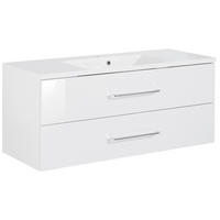 WASCHTISCHKOMBI 120 cm  - Alufarben/Weiß, MODERN, Holzwerkstoff/Kunststoff (120cm) - MID.YOU