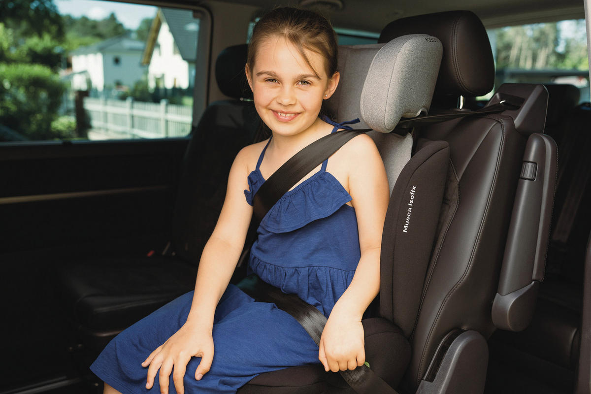 KINDERAUTOSITZ MUSCA ISOFIX ECE R 129 i-SIZE  - Hellgrau/Schwarz, Basics, Kunststoff/Textil (44/55/43cm) - Osann
