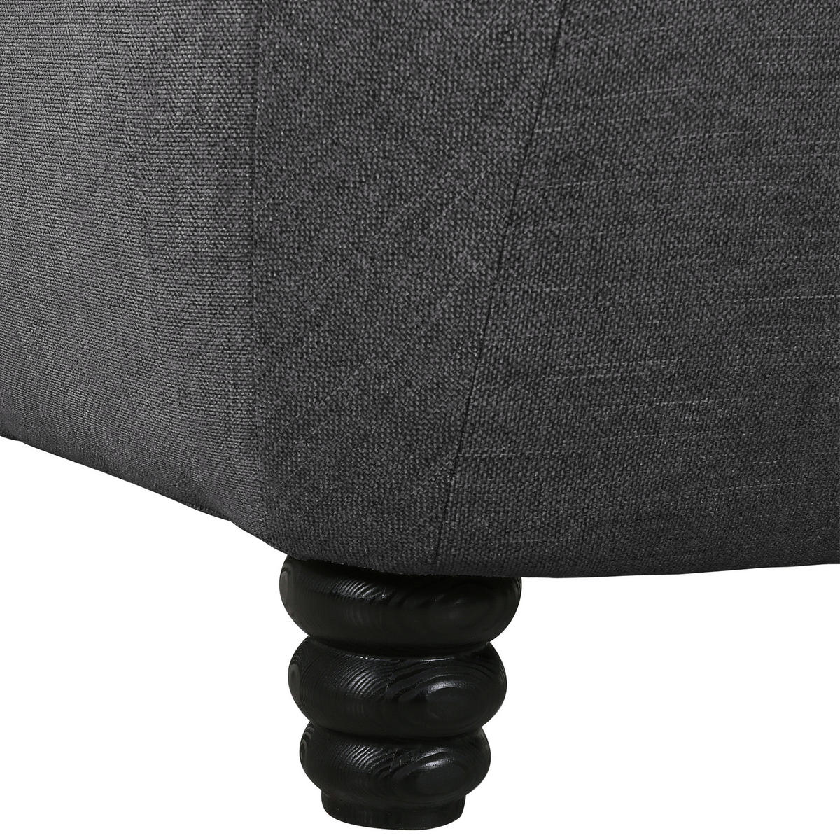 XXL-SESSEL in Flachgewebe Anthrazit  - Anthrazit/Schwarz, Konventionell, Holz/Textil (125/100/140cm) - Carryhome