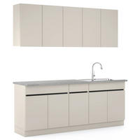 BLOK KUHINJA BEZ APARATA  antracit, kašmir  - kašmir/antracit, Konvencionalno, drvni materijal