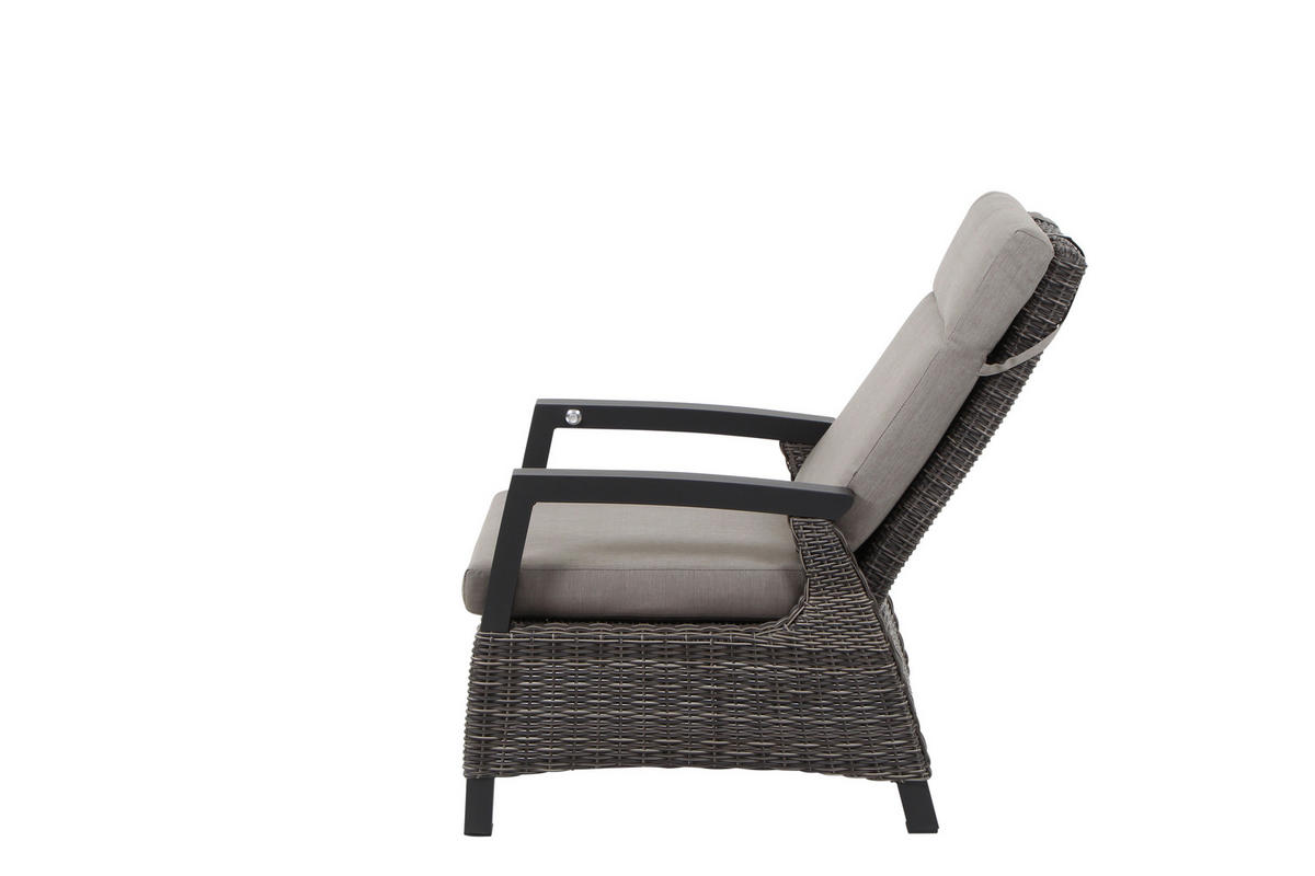 LOUNGEGARNITUR 4-teilig   72/103/83 cm Aluminium  - Grau, Basics, Keramik/Kunststoff (72/103/83cm) - Siena Garden