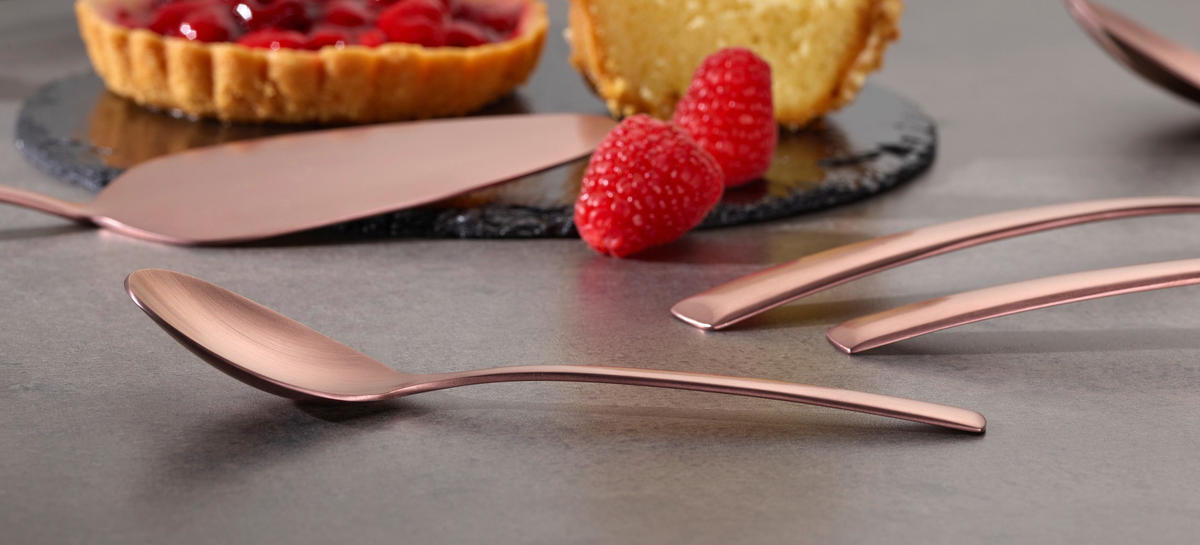 BESTECKSET 42-teilig Edelstahl  - Bronzefarben, Trend, Metall (22cm) - Echtwerk