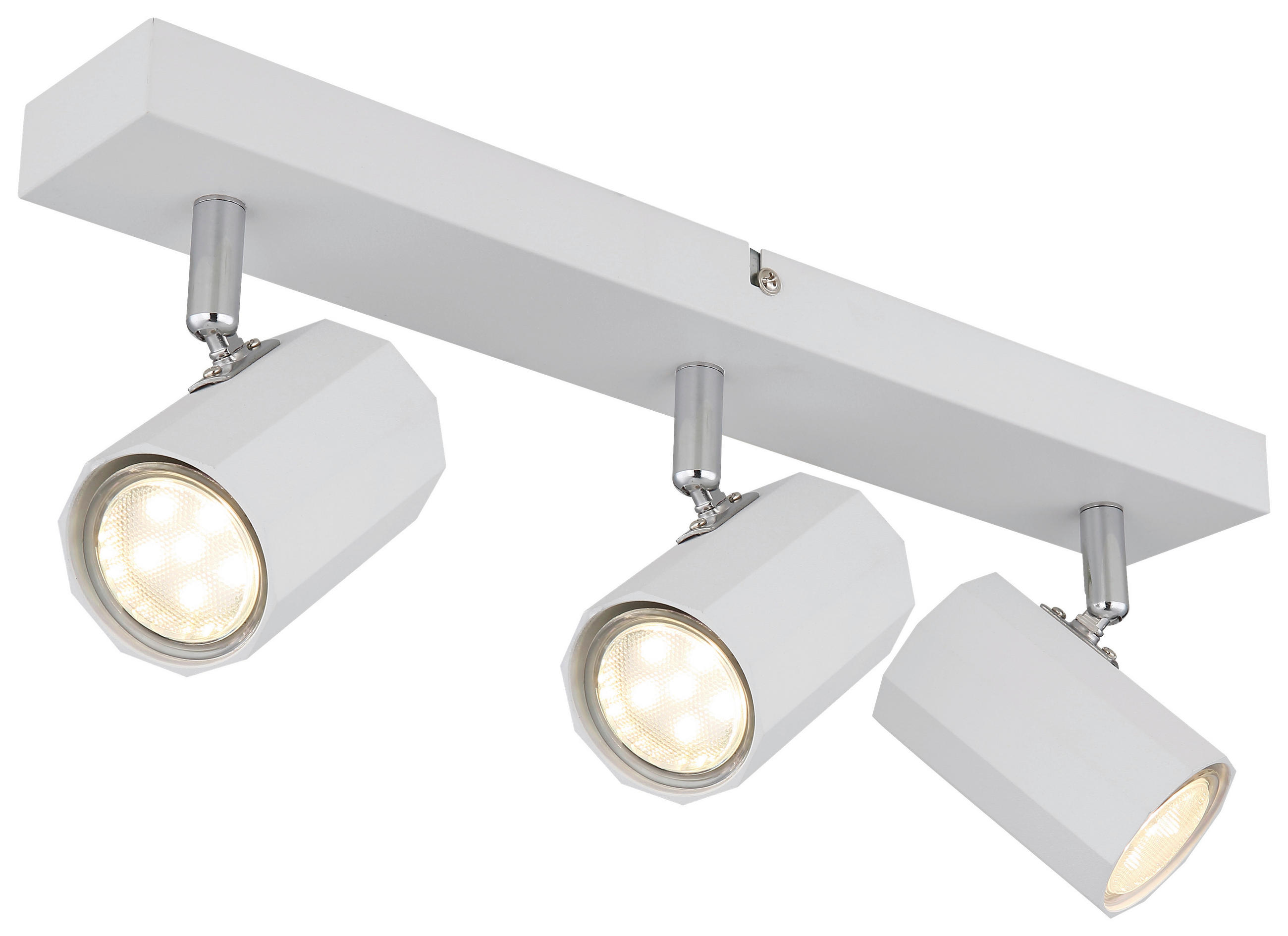 DECKENLEUCHTE 39/6/14,5 cm   - Weiß, Design, Metall (39/6/14,5cm) - Novel