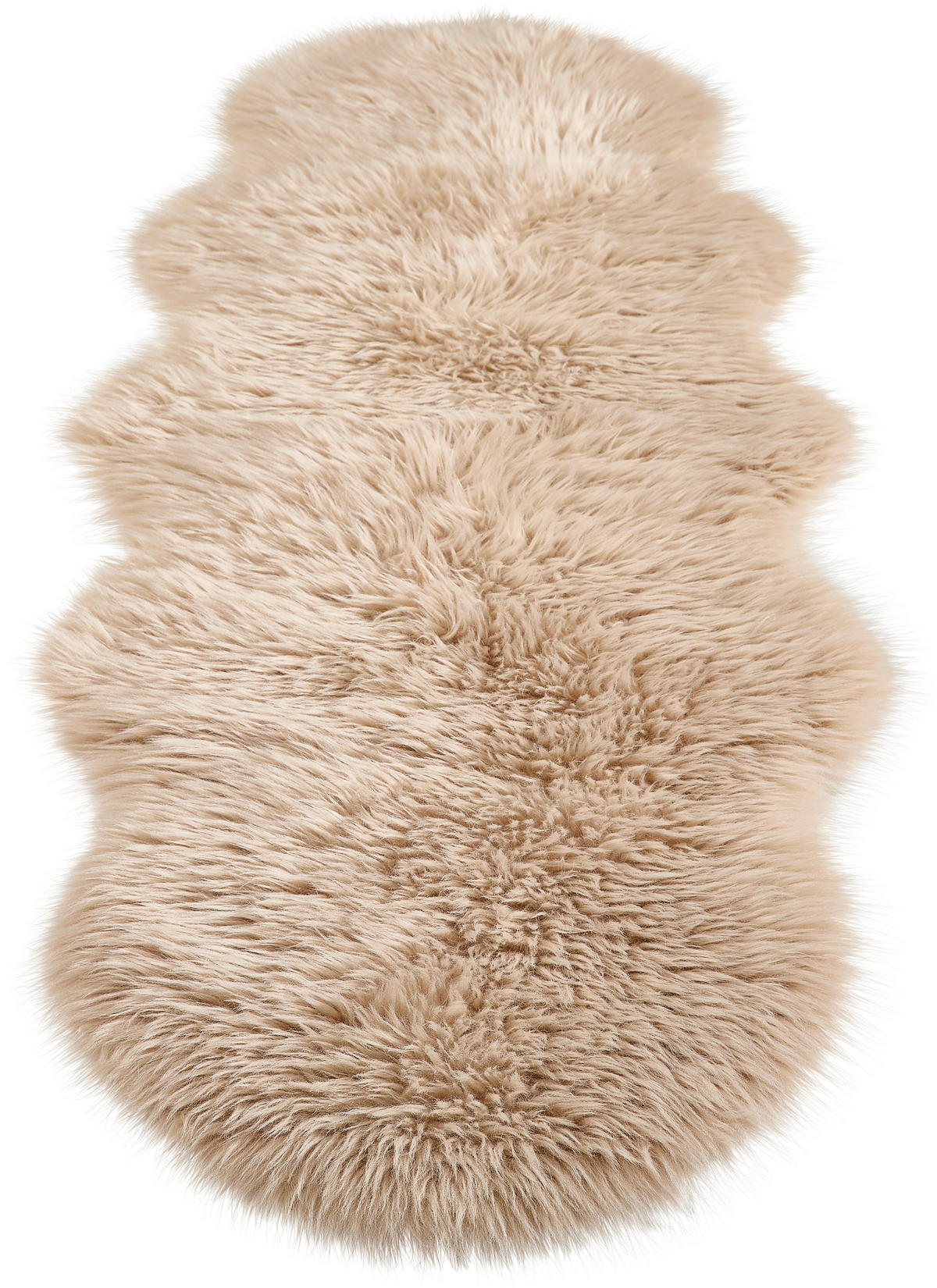 KUNSTFELL Sarah Double Beige Tierform  - Beige, Basics, Kunststoff/Textil (60cm) - Novel