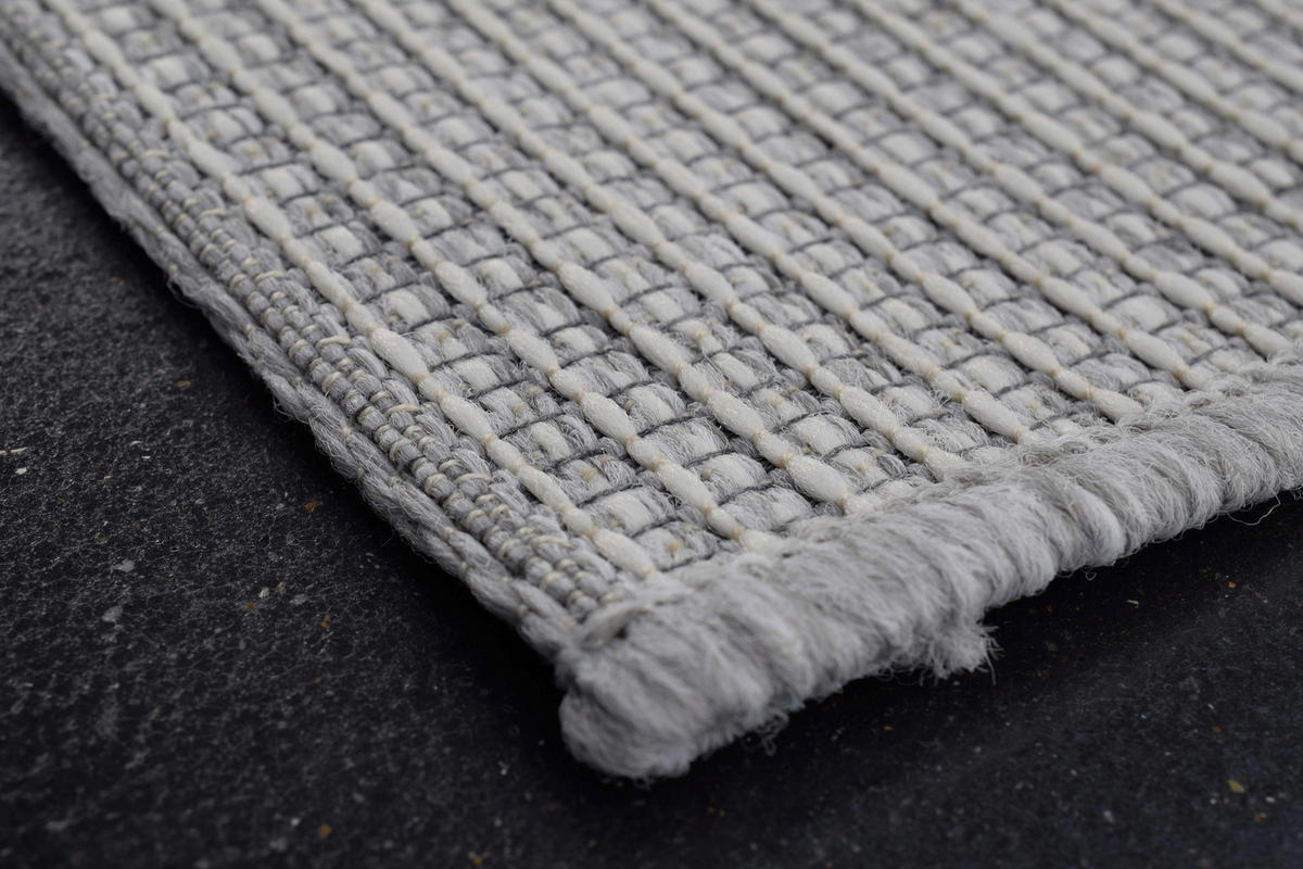 OUTDOORTEPPICH  für Terrasse und Balkon 120/170 cm Amalfi Grau  - Grau, KONVENTIONELL, Textil (120/170cm) - Novel