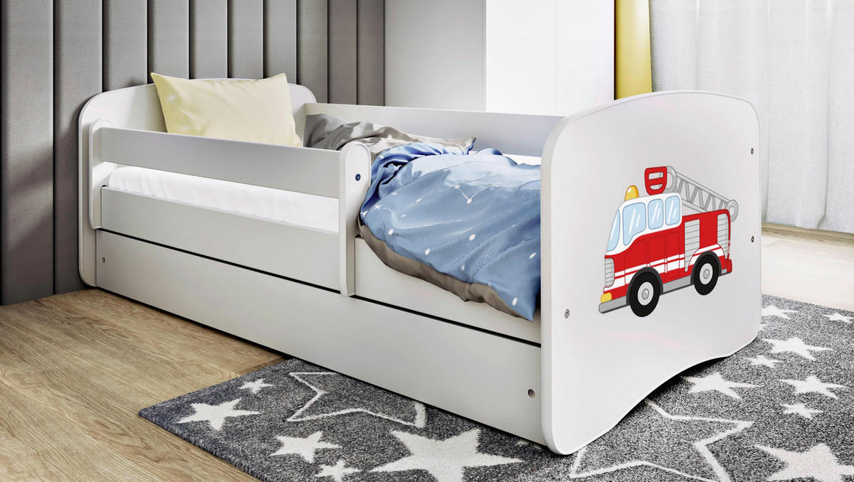 KINDER-/JUNIORBETT 80/160 cm  in Weiß  - Birkefarben/Weiß, MODERN, Holz/Holzwerkstoff (80/160cm) - MID.YOU