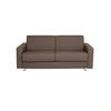 SCHLAFSOFA Flachgewebe Braun  - Chromfarben/Braun, KONVENTIONELL, Textil/Metall (195/84/100cm) - Bali