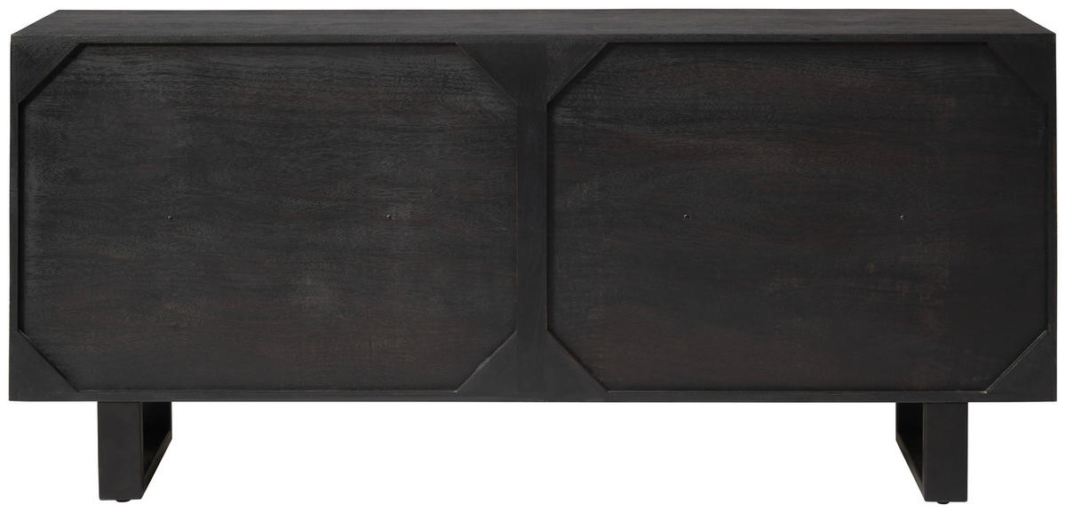 SIDEBOARD  in 180/80/40 cm  - Goldfarben/Schwarz, Design, Holz/Metall (180/80/40cm) - Livetastic