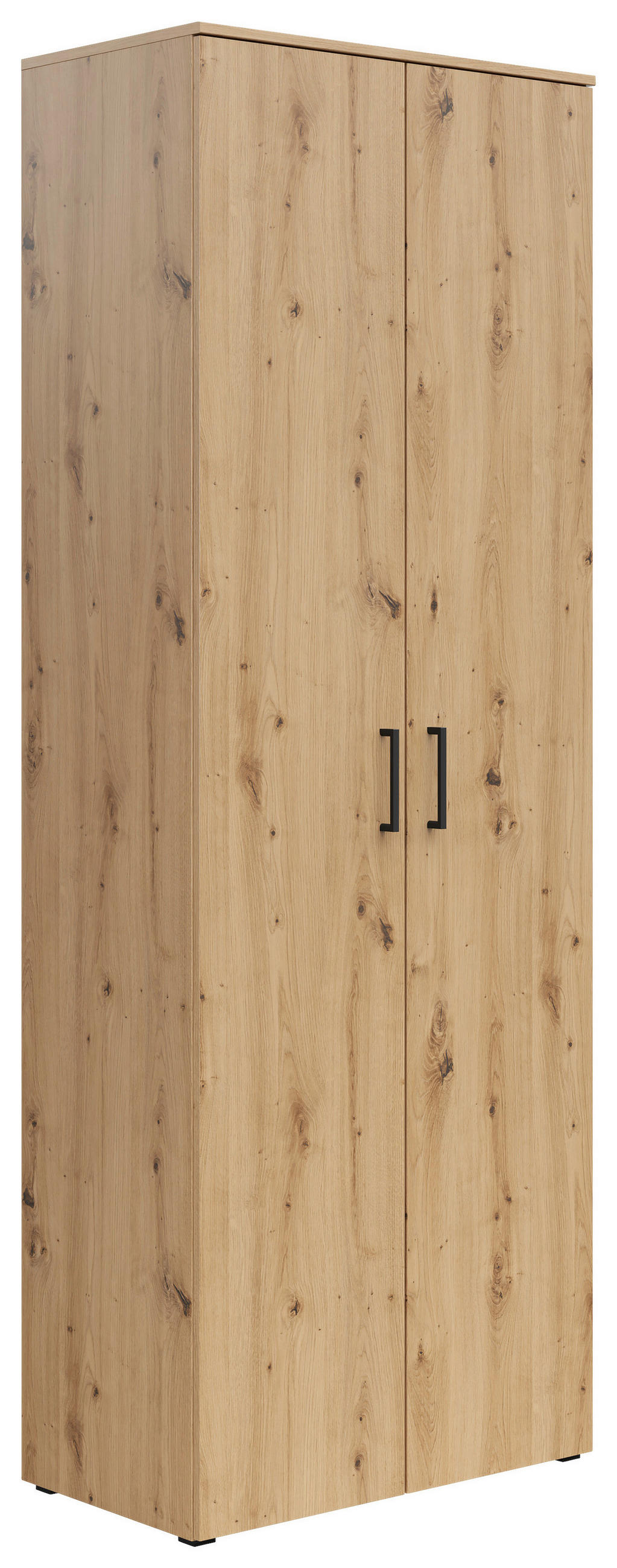 VÍCEÚČELOVÁ SKŘÍŇ, dub artisan, 70/195/40 cm - černá/antracitová, Moderní, kompozitní dřevo/plast (70/195/40cm) - Carryhome