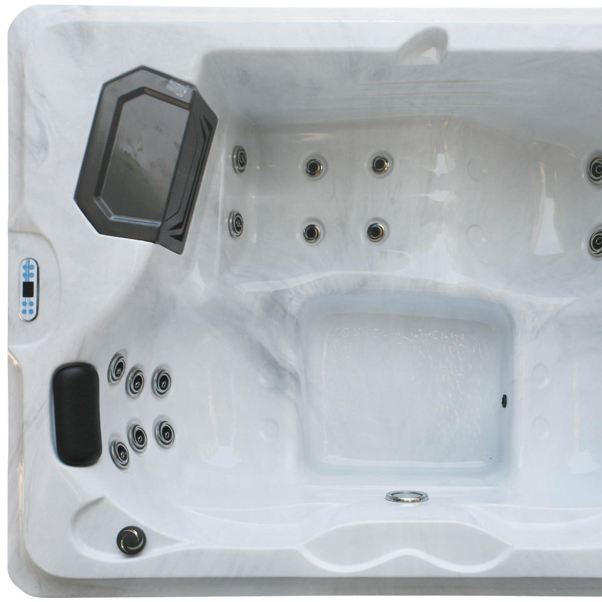 WHIRLPOOL XXL1956 160/210/80 cm  - Weiß, Basics, Kunststoff (160/210/80cm)