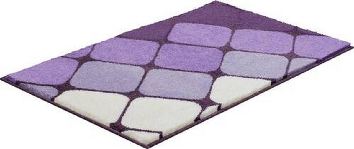 BADTEPPICH Lila 60/100 cm  - Lila, Basics, Kunststoff/Textil (60/100cm) - Grund