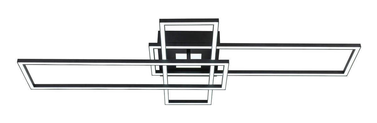 Plafonieră Cu Led 50 W    98/51/9 cm  - alb/negru, Trend, plastic/metal (98/51/9cm) - Novel