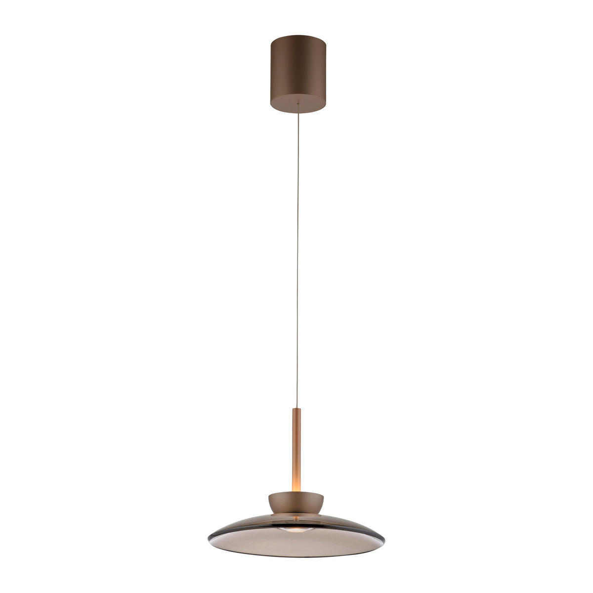 LED-PENDELLEUCHTE 32/32/200 cm    - Bronzefarben, Design, Glas/Metall (32/32/200cm) - Neuhaus PURE