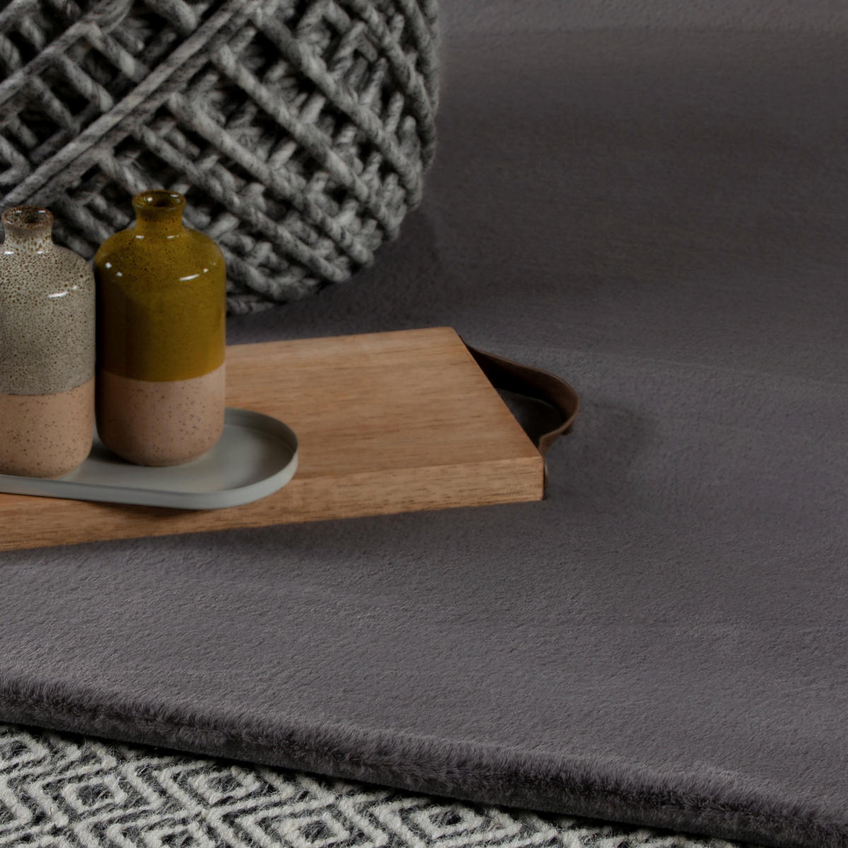 HOCHFLORTEPPICH 160/230 cm My Cha Cha Grau  - Grau, KONVENTIONELL, Textil (160/230cm) - Obsession