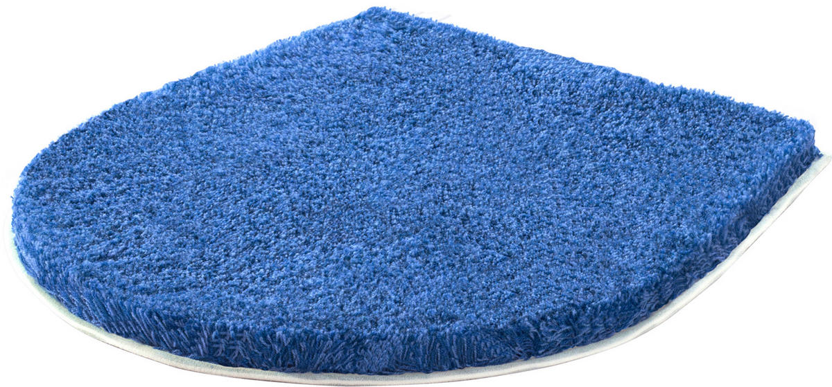 WC-DECKELBEZUG Blau 47/50 cm  - Blau, Basics (47/50cm) - Grund