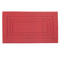 BADEMATTE Dunkelrot 67/120 cm  - Dunkelrot, Basics, Textil (67/120cm) - Vossen