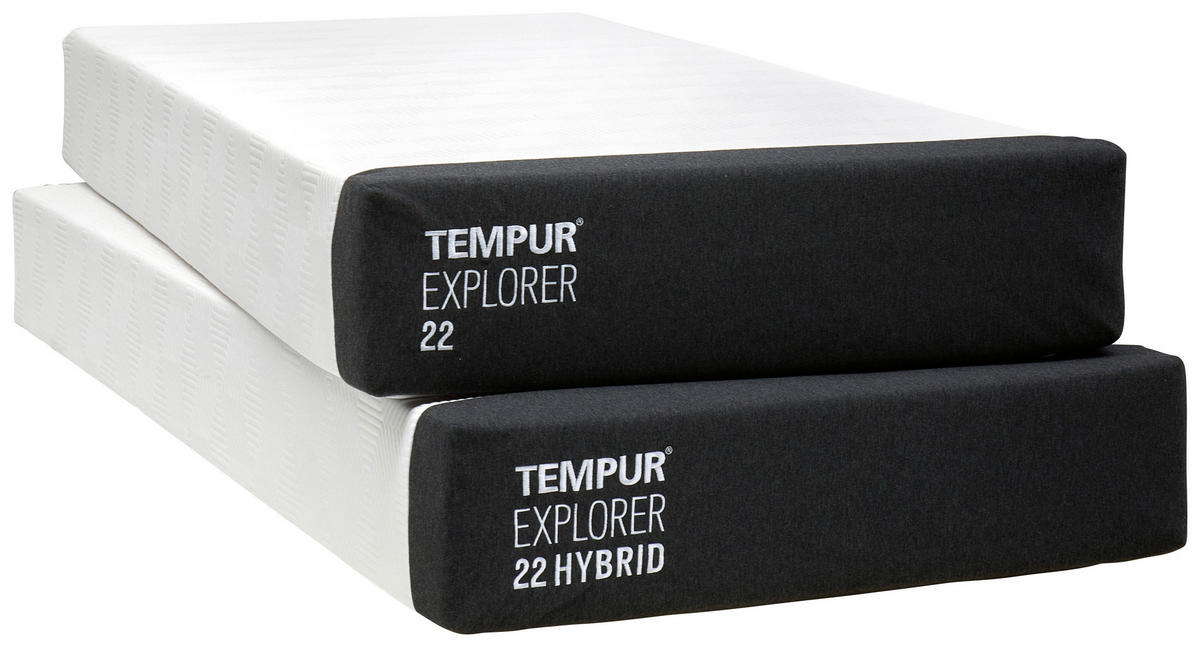 BOXSPRINGBETT 180/200 cm  in Dunkelgrau  - Dunkelgrau/Schwarz, Konventionell, Textil (180/200cm) - Tempur