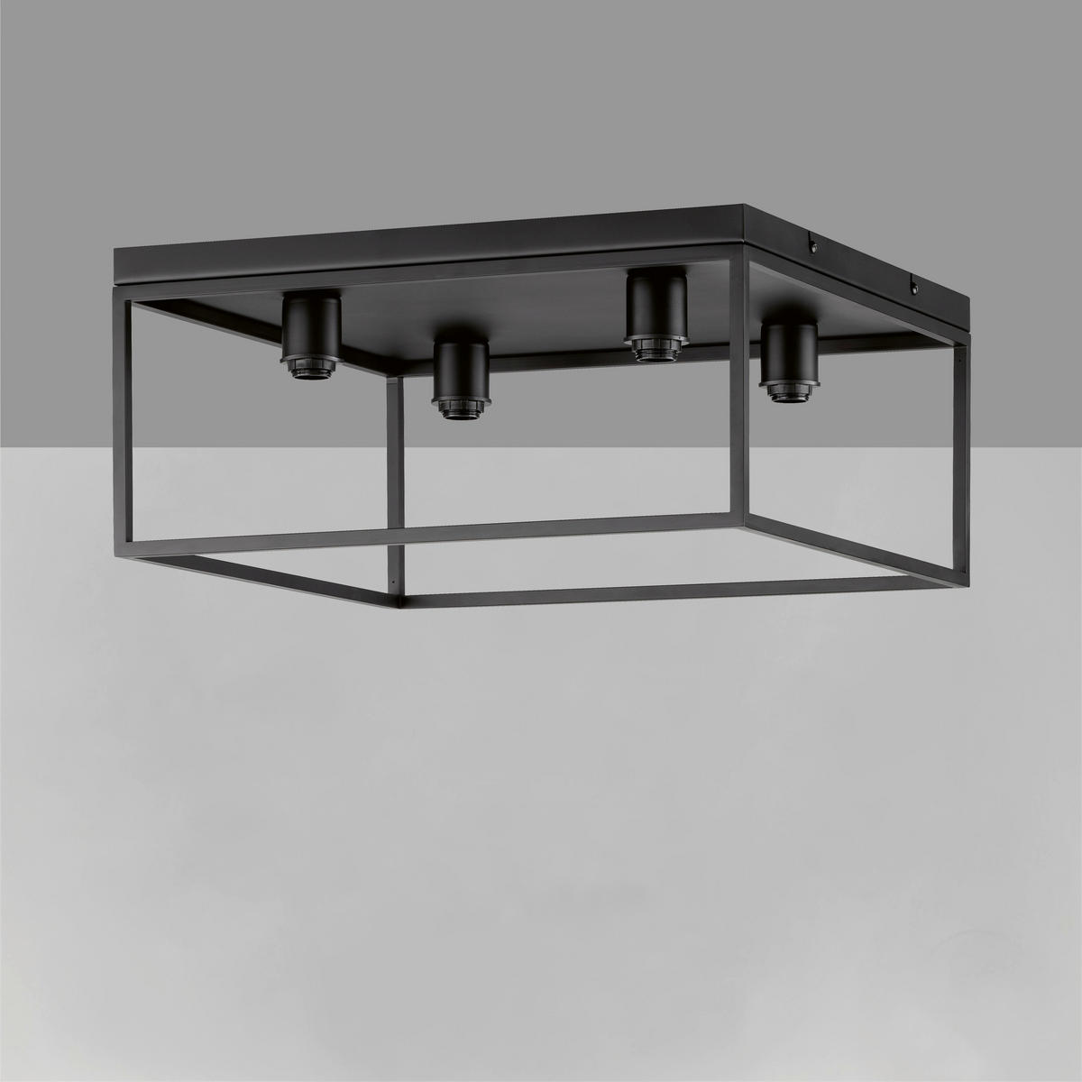 TAKLAMPA Modular XS 16/45/20,50 cm  - svart, Basics, metall (16/45/20,50cm) - Fischer & Honsel