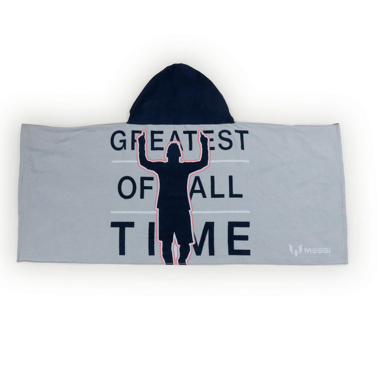 KAPUZENBADETUCH MESSI ALL TIME CREATEST 130/56 cm  - Dunkelblau/Grau, Basics, Textil (130/56cm)