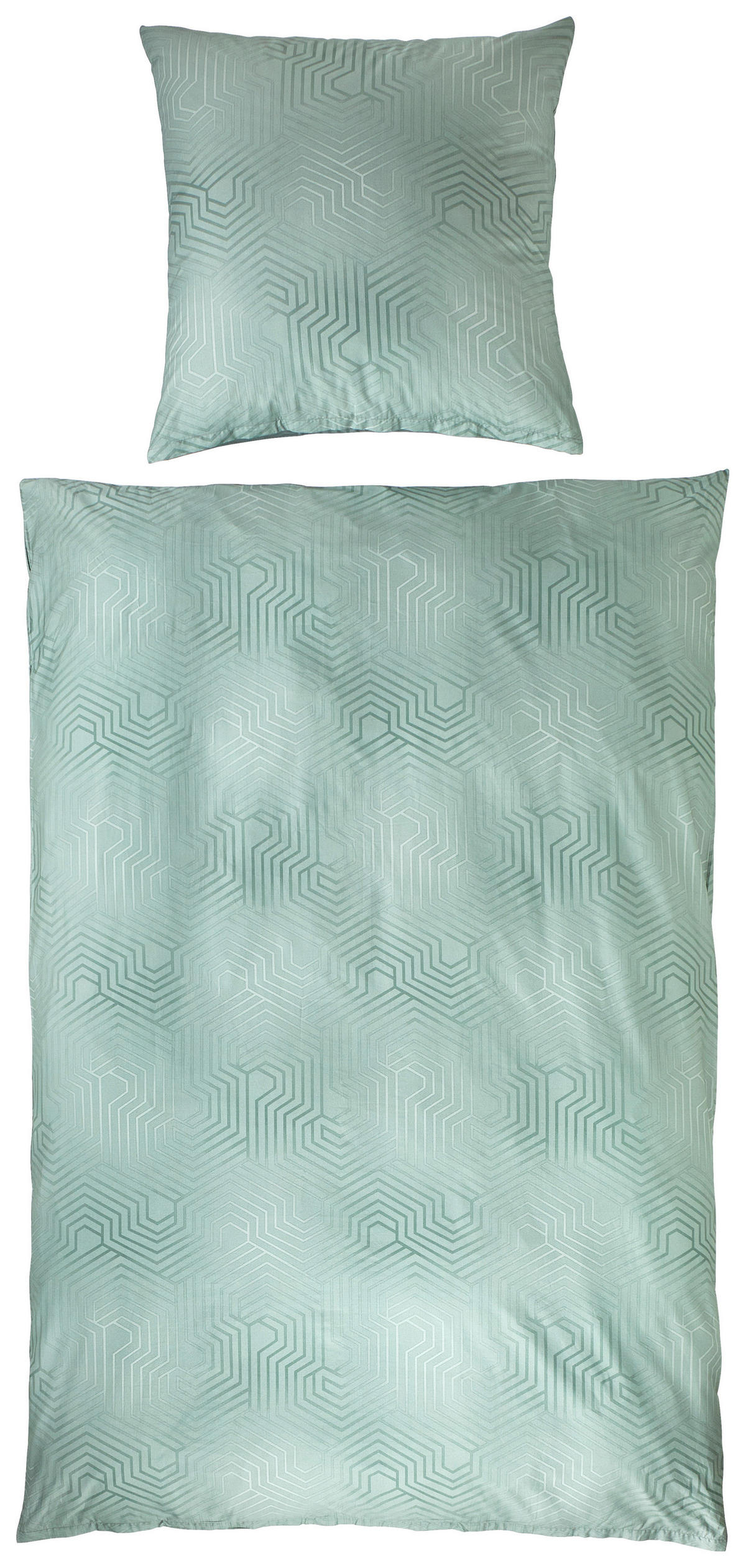 BETTWÄSCHE Atelier Makosatin 135/200 cm  - Mintgrün, Design, Textil (135/200cm) - Estella