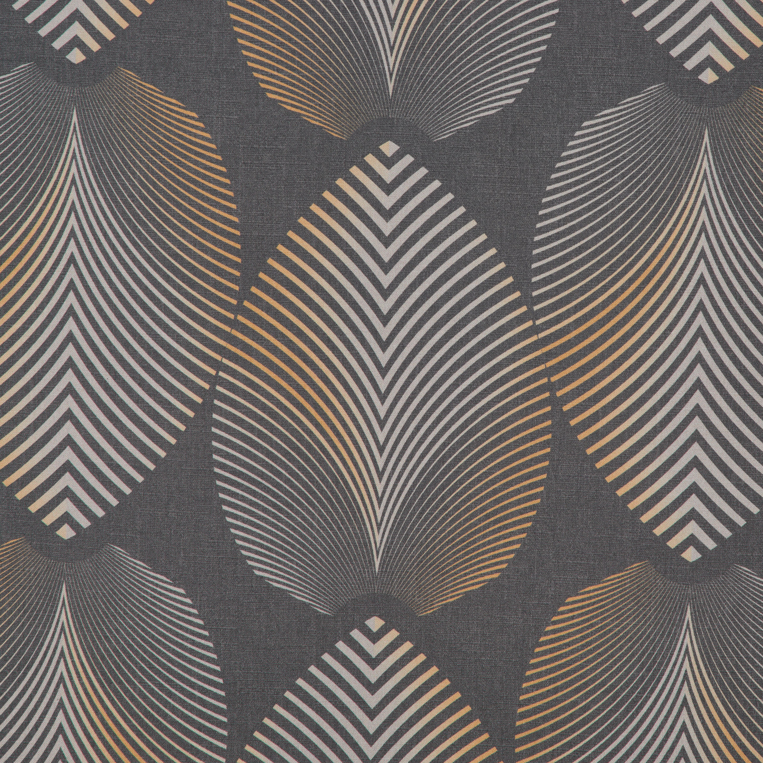 VORHANGSTOFF per lfm Verdunkelung  - Gelb/Hellgrau, Design, Textil (150cm) - Esposa