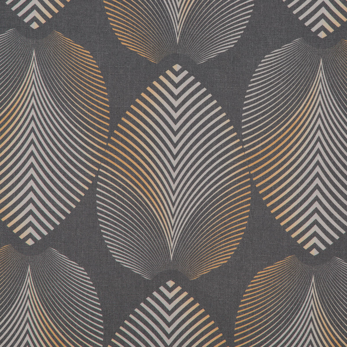 VORHANGSTOFF per lfm Verdunkelung  - Gelb/Hellgrau, Design, Textil (150cm) - Esposa