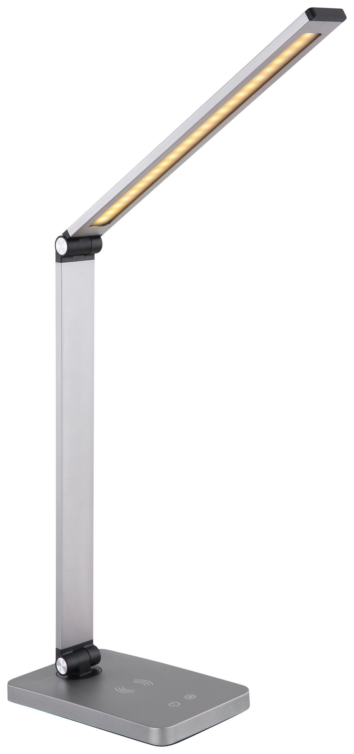 LAMPĂ DE BIROU CU LED - opal/gri, Basics, plastic/metal (47/67/11cm) - Novel