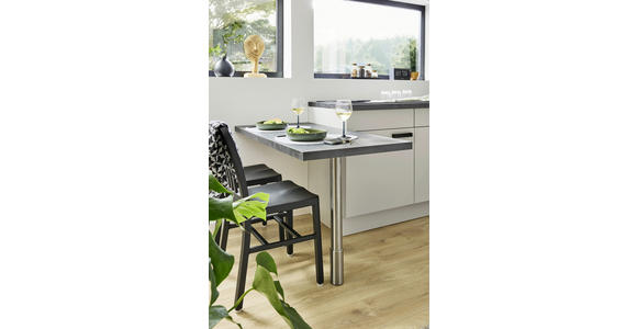 ECKKÜCHE XO 21 245/305 cm  in Hellgrau, Dunkelgrau  - Dunkelgrau/Hellgrau, Design, Holzwerkstoff/Metall (245/305cm) - Xora