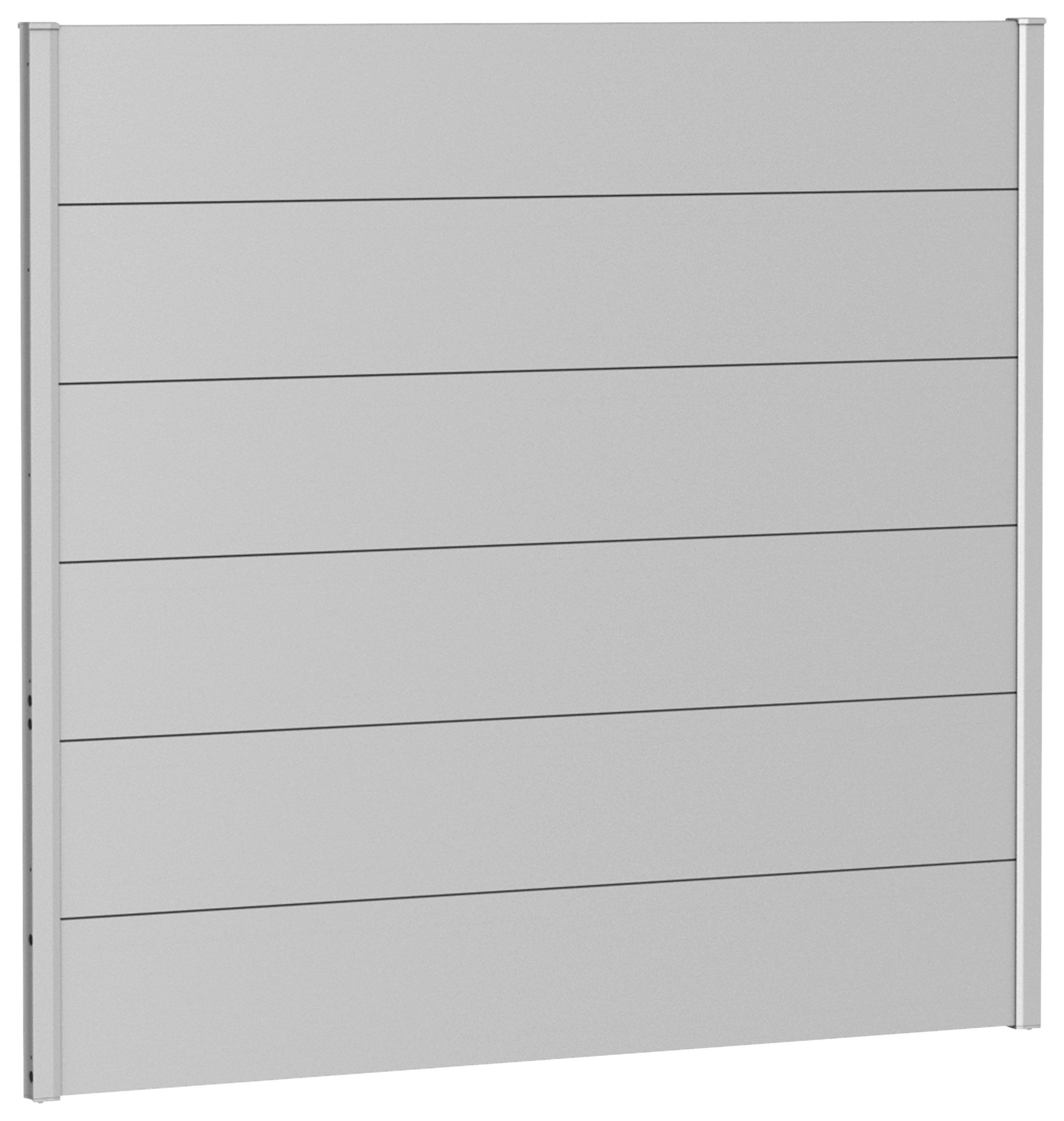 SICHTSCHUTZ - Silberfarben, Basics, Metall (145/137/4,4cm) - Biohort