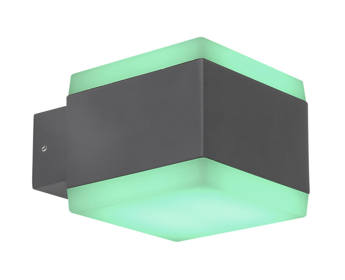 VÄGGLAMPA FÖR UTOMHUS - Basics, metall/plast (11/9cm) - Globo