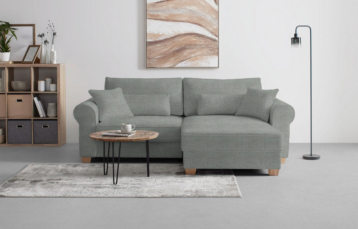 HÖRNSOFFA i grå  - grå, Modern, trämaterial/trä (255/185cm) - MID.YOU