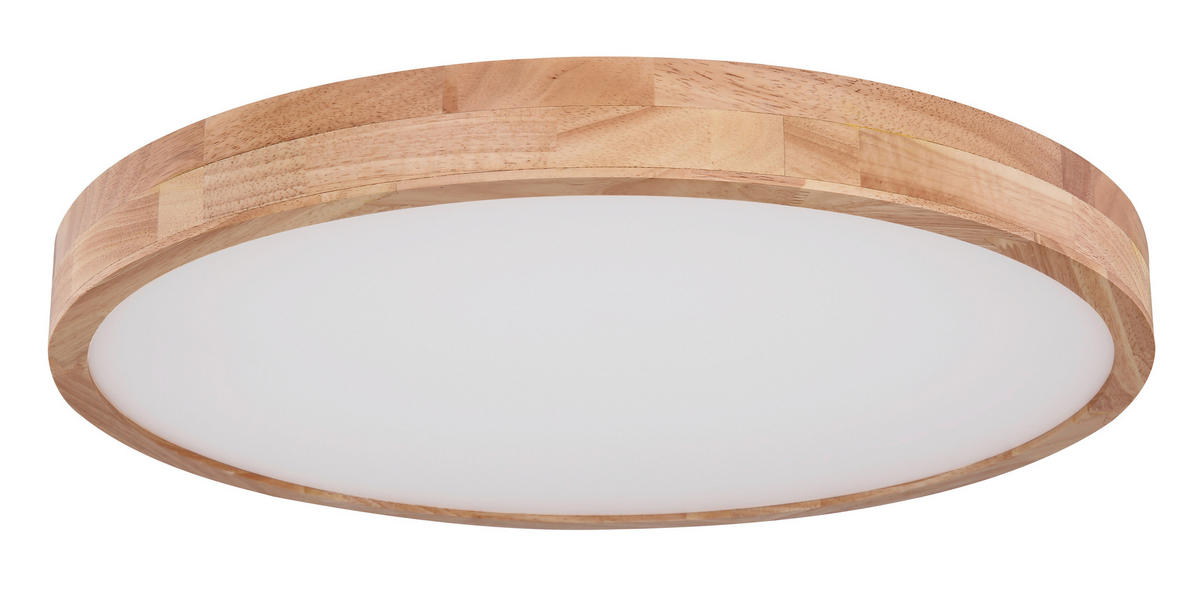STROPNÍ LED SVÍTIDLO, 60/10,5 cm  - bílá/přírodní barvy, Natur, kov/plast (60/10,5cm)