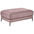 HOCKER Badia Base Feincord Altrosa  - Schwarz/Altrosa, Design, Textil/Metall (120/43/90cm) - Dieter Knoll